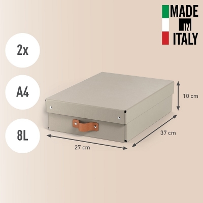 Set 2 bucati cutie de depozitare cu capac Leitz Puro, 8L